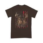 Scotstee Shop - I Love USA American Flag and Deer Hunter 4th Of July Shirt