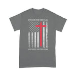 Scotstee Shop - I Stand For The Flag And Kneel For The Cross Shirt USA Flag 4th Of July Shirt Stand For The Flag Kneel For The Cross T Shirt