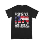 Scotstee Shop - I Stand For The Flag And Kneel For The Cross US Flag 4th Of July Shirt Stand For The Flag Kneel For The Cross T Shirt