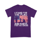 Scotstee Shop - I Stand For The Flag And Kneel For The Cross US Flag 4th Of July Shirt Stand For The Flag Kneel For The Cross T Shirt