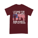 Scotstee Shop - I Stand For The Flag And Kneel For The Cross US Flag 4th Of July Shirt Stand For The Flag Kneel For The Cross T Shirt