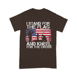 Scotstee Shop - I Stand For The Flag And Kneel For The Cross US Flag 4th Of July Shirt Stand For The Flag Kneel For The Cross T Shirt