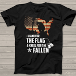 Scotstee Shop - I Stand For The Flag And Kneel For The Fallen USA Veteran 4th Of July Shirt