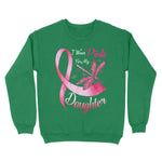 I Wear Pink For My Daughter Dragonfly Breast Cancer Awareness Sweatshirt - Scotstee Shop