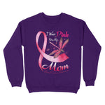 I Wear Pink For My Mom Dragonfly Breast Cancer Awareness Sweatshirt - Scotstee Shop