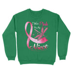 I Wear Pink For My Niece Dragonfly Breast Cancer Awareness Sweatshirt - Scotstee Shop