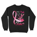 I Wear Pink For My Sister Dragonfly Breast Cancer Awareness Sweatshirt - Scotstee Shop