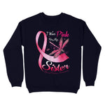 I Wear Pink For My Sister Dragonfly Breast Cancer Awareness Sweatshirt - Scotstee Shop