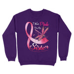 I Wear Pink For My Sister Dragonfly Breast Cancer Awareness Sweatshirt - Scotstee Shop
