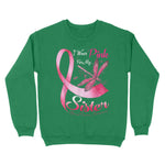 I Wear Pink For My Sister Dragonfly Breast Cancer Awareness Sweatshirt - Scotstee Shop