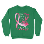 I Wear Pink For My Wife Dragonfly Breast Cancer Awareness Sweatshirt - Scotstee Shop