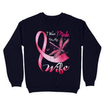 I Wear Pink For My Wife Dragonfly Breast Cancer Awareness Sweatshirt - Scotstee Shop