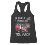 If The Flag Offends You I'll Help You Pack Women's Tank Top - Scotstee Shop