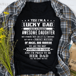 Scotstee Shop - I'm A Lucky Dad I Have A Awesome Daughter She's Stubborn Gift Father Day Shirts