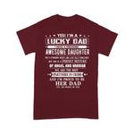 Scotstee Shop - I'm A Lucky Dad I Have A Awesome Daughter She's Stubborn Gift Father Day Shirts