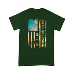 Scotstee Shop - I'm A Simple Woman American Flag Dog Flip Flops Beer Lovers 4th Of July Shirt