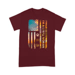 Scotstee Shop - I'm A Simple Woman American Flag Dog Flip Flops Beer Lovers 4th Of July Shirt