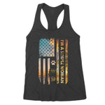I'm A Simple Woman American Flag Dog Flip Flops Beer Lovers Women's Tank Top - Scotstee Shop