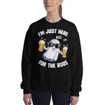 I'm Just Here For The Boos Halloween womens halloween sweatshirts halloween sweatshirt plus size - Scotstee Shop