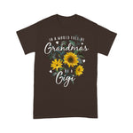 In A World Full Of Grandmas Be A Gigi Gifts Sunflower Name Shirt Army Mom Shirt Gigi Shirts - Scotstee Shop
