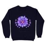 In November We Wear Periwinkle For Stomach Cancer Awareness Breast Cancer Awareness Sweatshirt - Scotstee Shop
