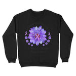 In November We Wear Periwinkle For Stomach Cancer Awareness Breast Cancer Awareness Sweatshirt - Scotstee Shop