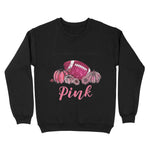In October We Wear Pink Football Breast Cancer Awareness Sweatshirt - Scotstee Shop