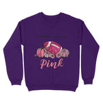 In October We Wear Pink Football Breast Cancer Awareness Sweatshirt - Scotstee Shop