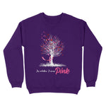 In October We Wear Pink Tree Breast Cancer Awareness Sweatshirt - Scotstee Shop