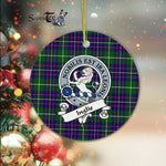 Inglis Scottish Clan Badge Plaid Ornament Gift. Christmas Tree Ornament Inglis Clan Tartan Ornament Great Christmas Ornaments Gift - Scotstee Shop