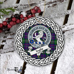 Inglis Tartan Ornament,  ceramic ornament, personalized christmas ornaments, christmas tree ornaments, christmas door decorations, Plaid Ornament, Tartan Ceramic Ornament