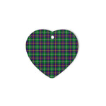 Inglis Tartan Heart Ornaments, Christmas Tree Ornament, Plaid Christmas Ornaments, Ceramic Heart Christmas Tree Decoration, Christmas Ornament, Plaid Ornament, Tartan Ornament, Buffalo Plaid Ornament