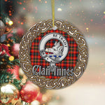 Innes Celtic Circle Plaid Ornament Gift. Christmas Tree Ornament Tartan Ornament Great Christmas Ornaments Gift - Scotstee Shop