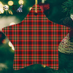 Innes Of Moray Tartan Ornament Star Ornament, Christmas Star Decorations, ceramic ornament, Plaid Star Ceramic Ornament, Christmas Ornament Decorations Gift
