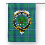 Irvine Flag Garden Flag Irvine Ancient Tartan Flag Clan Badge Tartan House Flag
