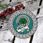 Irvine Tartan Ornament,  ceramic ornament, personalized christmas ornaments, christmas tree ornaments, christmas door decorations, Plaid Ornament, Tartan Ceramic Ornament