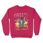 Its Ok To Be Different Elephant Autism Awareness Breast Cancer Awareness Sweatshirt - Scotstee Shop
