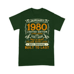 January 1980 Years Old Birthday Gifts Birthday Shirt - Scotstee Shop