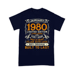January 1980 Years Old Birthday Gifts Birthday Shirt - Scotstee Shop