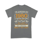 January 1980 Years Old Birthday Gifts Birthday Shirt - Scotstee Shop