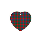 Jardine Dress Tartan Heart Ornaments, Christmas Tree Ornament, Plaid Christmas Ornaments, Ceramic Heart Christmas Tree Decoration, Christmas Ornament, Plaid Ornament, Tartan Ornament, Buffalo Plaid Ornament