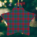 Jardine Dress Tartan Ornament Star Ornament, Christmas Star Decorations, ceramic ornament, Plaid Star Ceramic Ornament, Christmas Ornament Decorations Gift