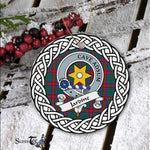 Jardine Tartan Ornament,  ceramic ornament, personalized christmas ornaments, christmas tree ornaments, christmas door decorations, Plaid Ornament, Tartan Ceramic Ornament