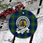 Johnstone Scottish Clan Badge Plaid Ornament Gift. Christmas Tree Ornament Johnstone Clan Tartan Ornament Great Christmas Ornaments Gift - Scotstee Shop
