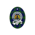 Johnstone Scottish Clan Badge Plaid Ornament Gift. Christmas Tree Ornament Johnstone Tartan Ornament,  ceramic ornament, personalized christmas ornaments, christmas tree ornaments, christmas door decorations, Plaid Ornament, Tartan Ceramic Ornament