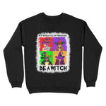 Just Be A Girl Witch Halloween Leopard And Buffalo Plaid I'm The Nurse Witch Halloween Womens Halloween Sweatshirts, Halloween Sweatshirt Plus Size - Scotstee Shop