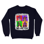 Just Be A Girl Witch Halloween Leopard And Buffalo Plaid I'm The Nurse Witch Halloween Womens Halloween Sweatshirts, Halloween Sweatshirt Plus Size - Scotstee Shop