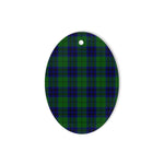 Keith Modern Tartan Oval Ornaments, Christmas Tree Ornament, Plaid Christmas Ornaments, Ceramic Oval Christmas Tree Decoration, Tartan Oval Ornaments, Christmas Tree Ornament, Plaid Christmas Ornaments, Ceramic Oval Christmas Tree Decoration