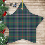 Kennedy Modern Tartan Ornament Star Ornament, Christmas Star Decorations, ceramic ornament, Plaid Star Ceramic Ornament, Christmas Ornament Decorations Gift