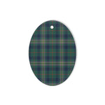 Kennedy Modern Tartan Oval Ornaments, Christmas Tree Ornament, Plaid Christmas Ornaments, Ceramic Oval Christmas Tree Decoration, Tartan Oval Ornaments, Christmas Tree Ornament, Plaid Christmas Ornaments, Ceramic Oval Christmas Tree Decoration